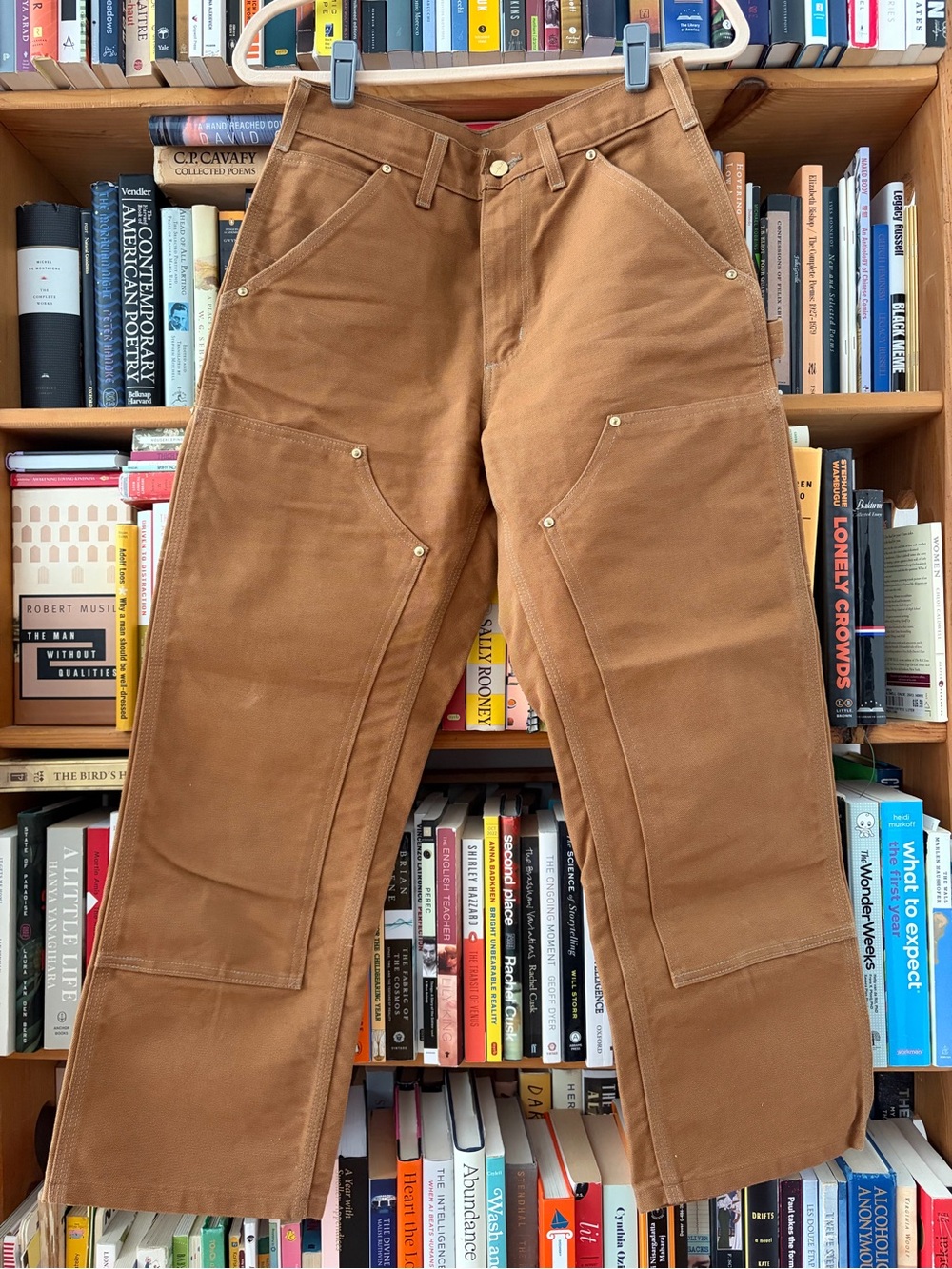 Carhartt Caramel Canvas Work Carpenter Jeans - cotton, loose original fit